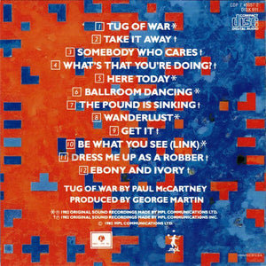 Paul McCartney - Tug Of War - Pre owned/Used CD
