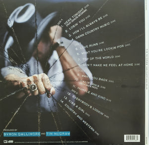 Tim McGraw - Damn Country Music DELUXE - 2 LPs Blue Vinyl - Playtested / Rare