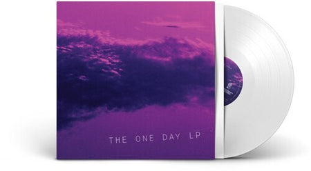 The One Day LP vinyl record with purple cloud album cover and white vinyl disc