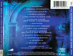 The Moody Blues - Hall Of Fame - Live From The Royal Albert Hall - Used CD