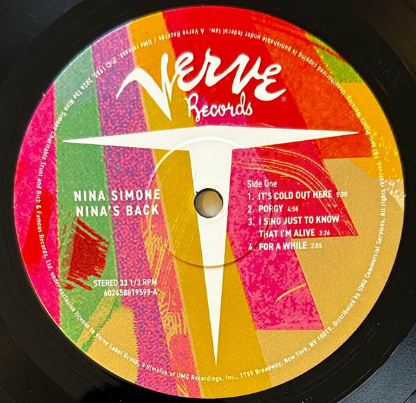 Nina Simone - Nina's Back! 1 LP | In Stock | In Stock | Fast Shipping
