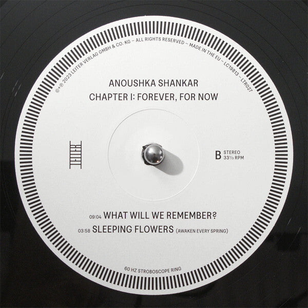 Anoushka Shankar Chapter I: Forever, For Now vinyl record side B tracklist close-up.