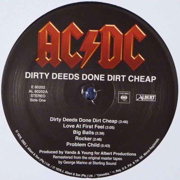 AC/DC - Dirty Deeds Done Dirt Cheap | Brand New/Sealed Vinyl | Ships Direct 2 U