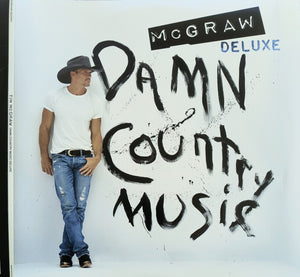 Tim McGraw - Damn Country Music DELUXE - 2 LPs Blue Vinyl - Playtested / Rare