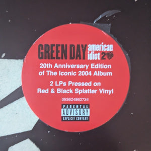 Green Day – American Idiot - 20th Anniv Ed. - 2LP - Red & Black Splatter Vinyl