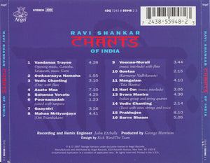 Ravi Shankar - Chants Of India - Used CD