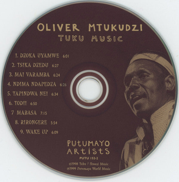 Oliver Mtukudzi - Tuku Music - Used CD