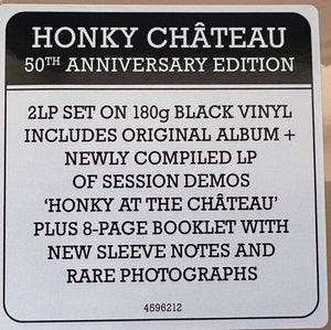 Elton John - Honky Chateau - 50th Anniversary - 2LP - Sealed/Mint Black Vinyl