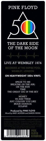 Pink Floyd - The Dark Side Of The Moon (Live At Wembley 1974) - Brand New Vinyl