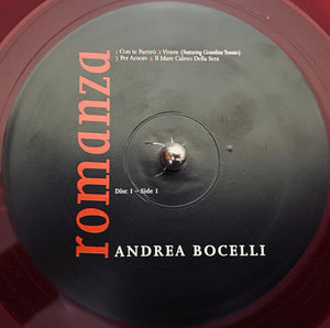 Andrea Bocelli - Romanza - 2LP - Limited Ed - Translucent Red - Brand New Vinyl