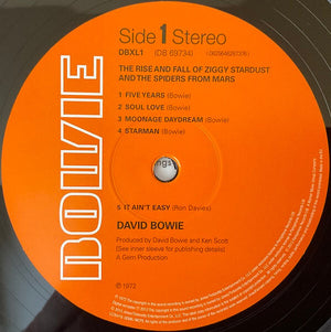David Bowie -The Rise And Fall Of Ziggy Stardust And The Spiders From Mars Vinyl