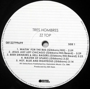 ZZ Top - Tres Hombres - 1 LP - 180Gram - Brand New/Sealed Vinyl