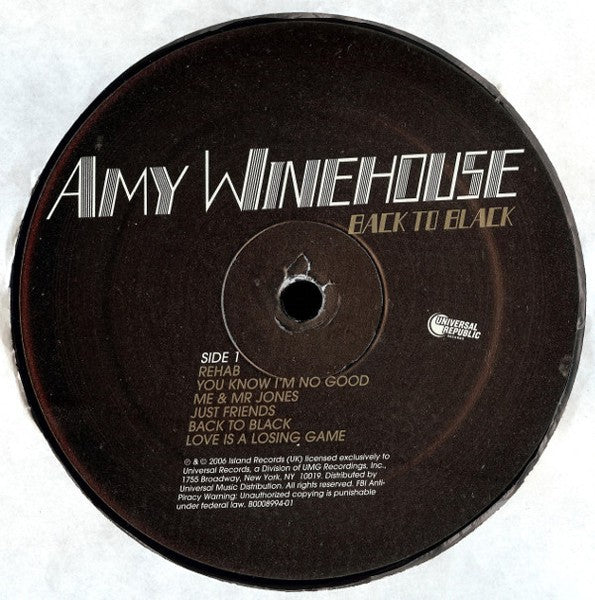 Amy Winehouse – Back To Black - 1 LP -  Brand New/Sealed Vinyl