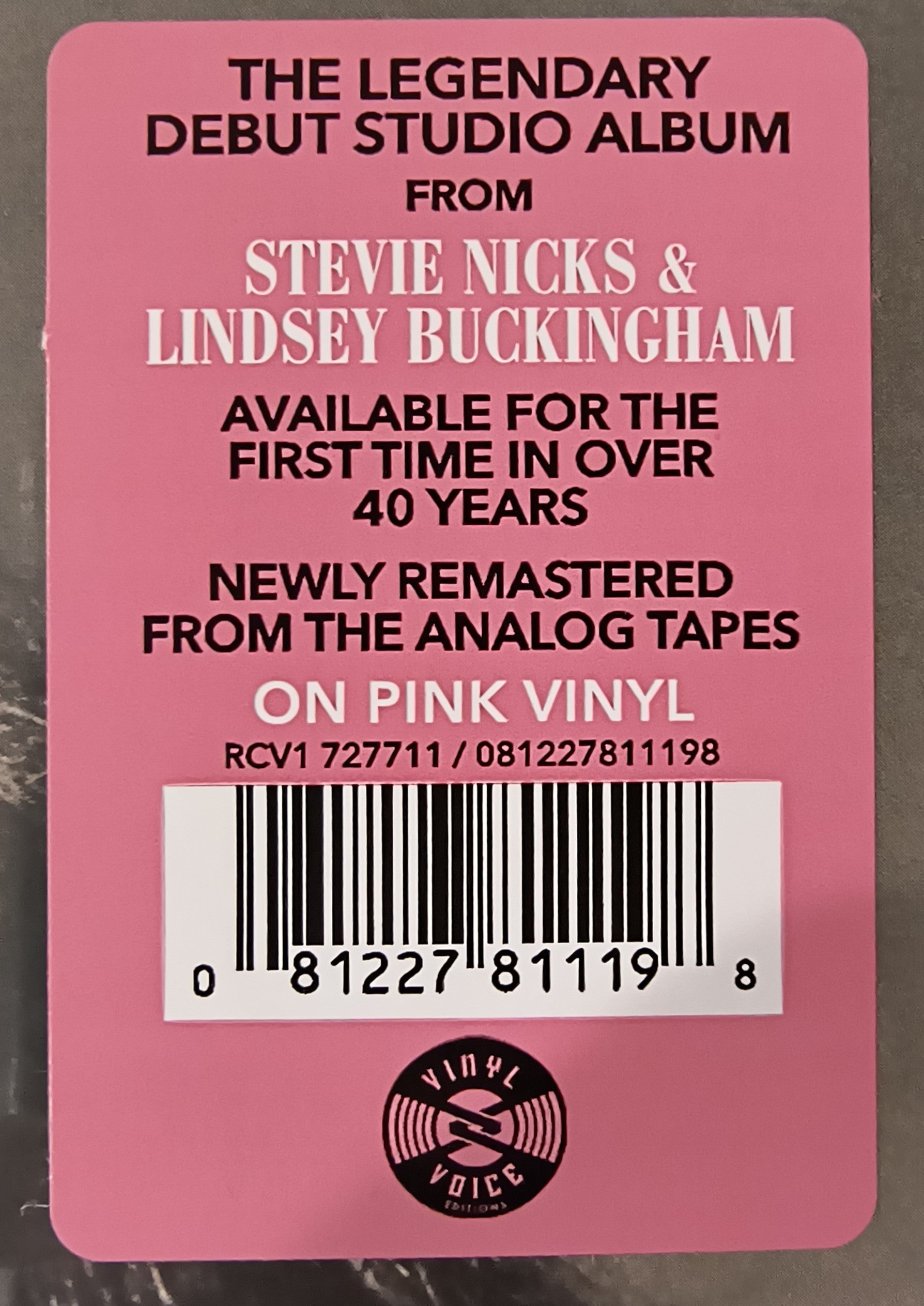 Buckingham Nicks | 2025 Remaster| LP |Pink Vinyl| Collector Grade