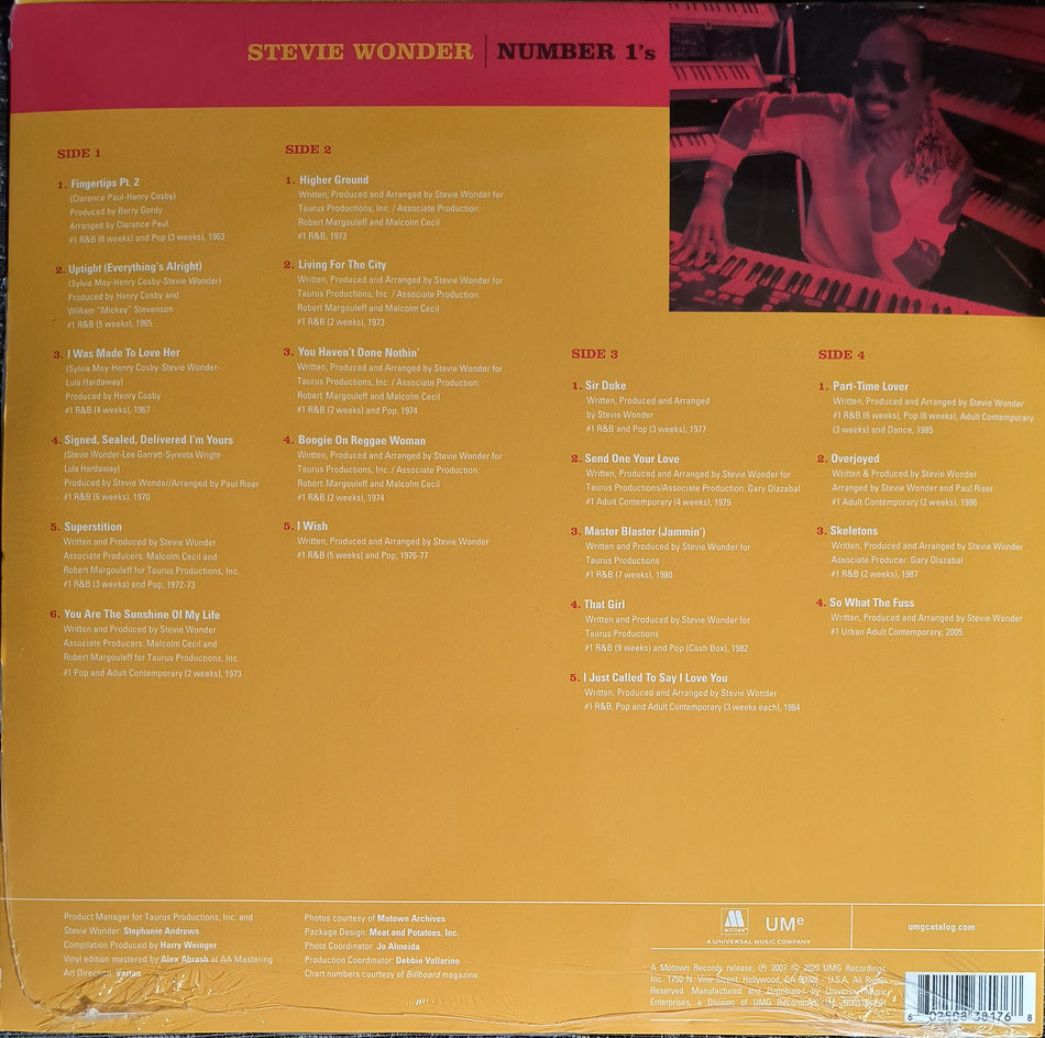 Stevie Wonder - Number 1's | Red Translucent 2LP
