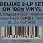 Deluxe 2-LP 180g vinyl set label, original album remastered, unreleased studio outtakes, barcode visible.