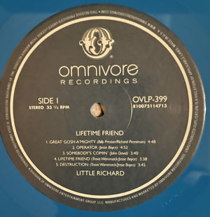 Little Richard - Lifetime Friend | Turquoise LP | Rock & Roll Legend