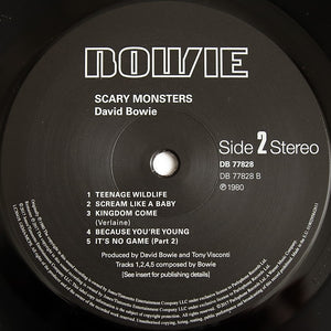 David Bowie - Scary Monsters (And Super Creeps) | Remastered LP