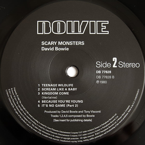 David Bowie - Scary Monsters (And Super Creeps) | Remastered LP