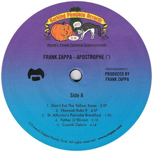 Frank Zappa - Apostrophe (') | 180 Gram LP | Classic Rock Jazz Fusion Album