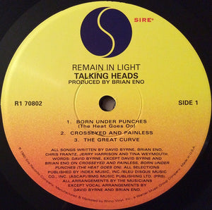 Talking Heads - Remain In Light | Remastered 180 Gram Vinyl | 1980's Art Rock