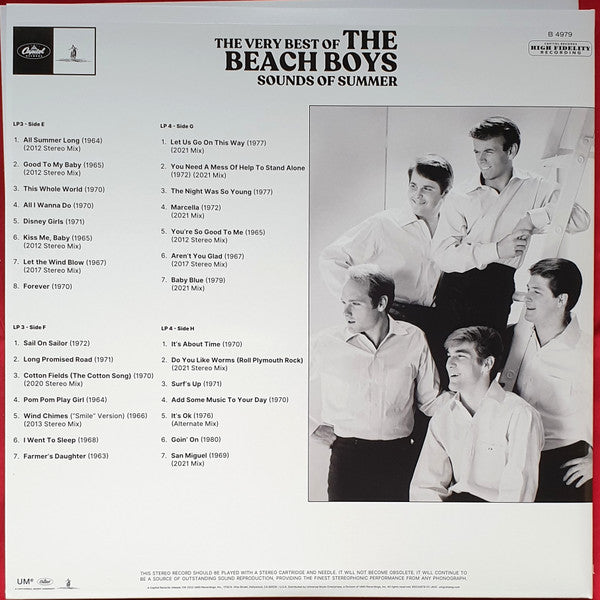 The Beach Boys - Sounds Of Summer | 6LP 180g Box Set | 80 Tracks | 60t