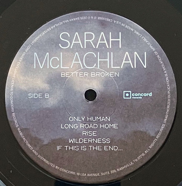 Sarah McLachlan - Better Broken | LP | Tenth Studio Album