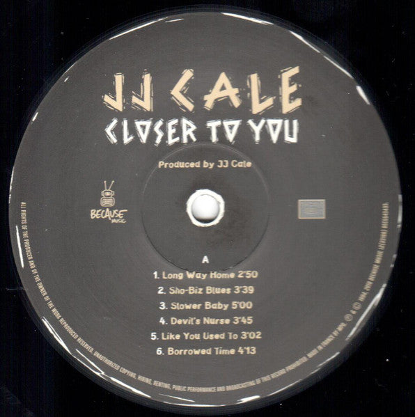 J.J. Cale - Closer To You | 180g Vinyl LP + CD