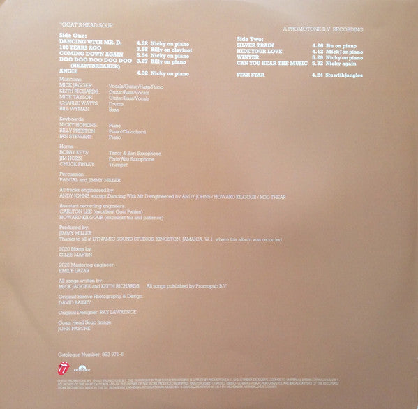 The Rolling Stones - Goats Head Soup | 180g Deluxe Ed 2LP | Hall of Fame