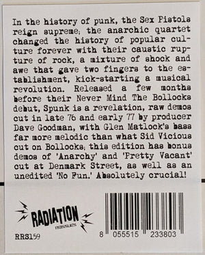 Sex Pistols - Spunk The Demos 1976-1977 | Radiation Reissues LP