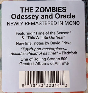 The Zombies – Odessey And Oracle - Mono Remaster - Brand New Vinyl