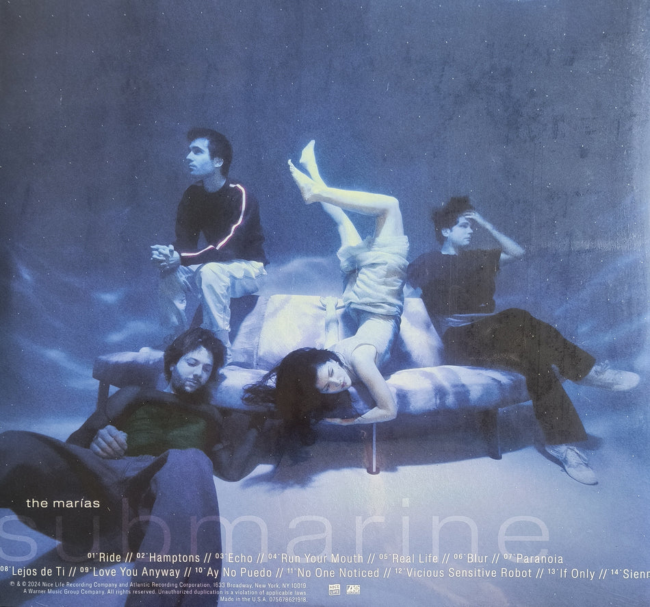 The Marias – Submarine |1LP| Clear Vinyl | Best New Artist Nominee