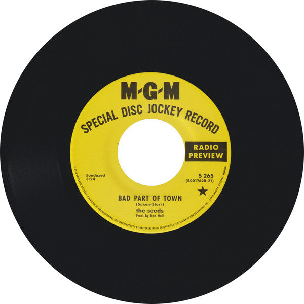 The Seeds - Bad Part of Town | 7" | Four-Song Garage EP