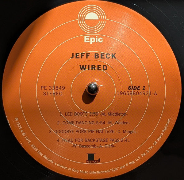Jeff Beck – Wired | 1976 Guitar Lovers Classic LP