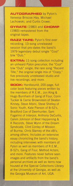 Pylon Box | 4LP Remastered | Gyrate, Chomp, Razz Tape & Extra | Direct 2 U