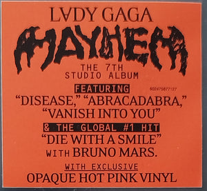 Lady Gaga - Mayhem | Ltd Hot Pink Vinyl 2LP