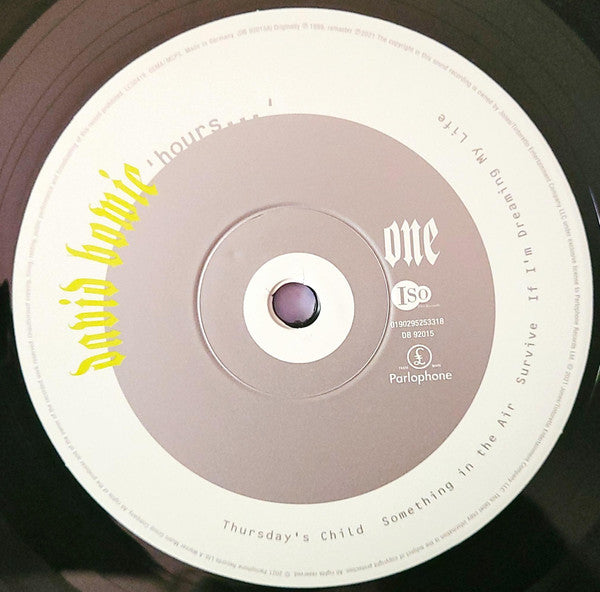 David Bowie - 'hours...' | Remastered LP | Pretty Things Are Going to Hell