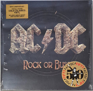 AC/DC - Rock Or Bust | LP Gold Vinyl | 50th Anniversary