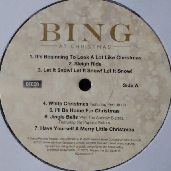 Bing Crosby/LSO At Christmas | Limited Edition Gold Speckle Vinyl | Holiday LP