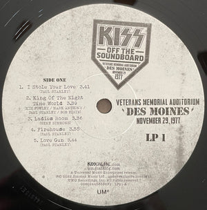 KISS - Off The Soundboard: Live In Des Moines | 2LP | The Ultimate KISS Live