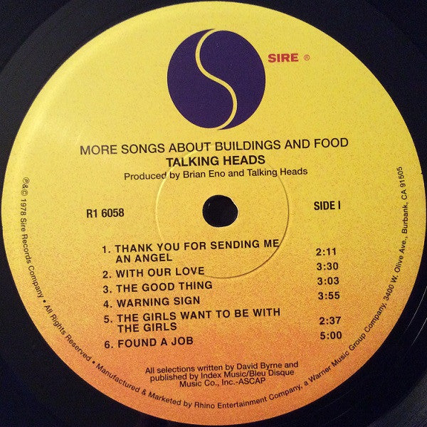 Talking Heads - More Songs About Buildings And Food | 180g LP | Remastered