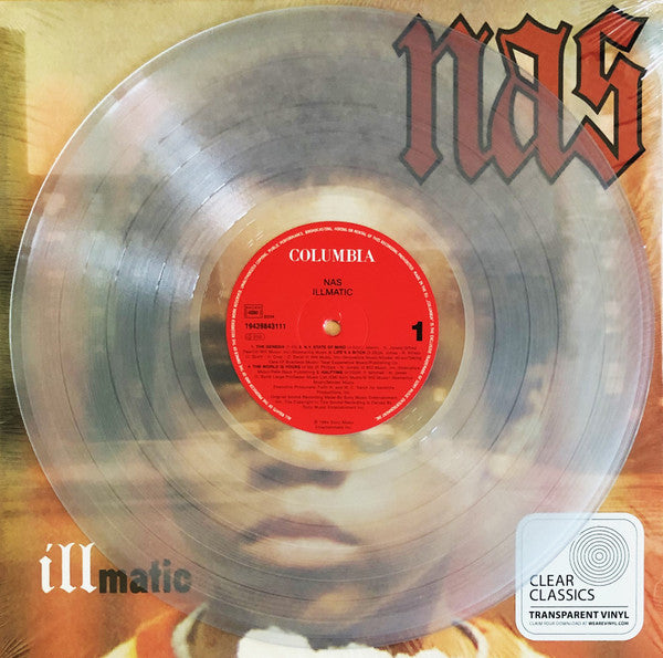 Nas Illmatic - Brand New - Clear Vinyl