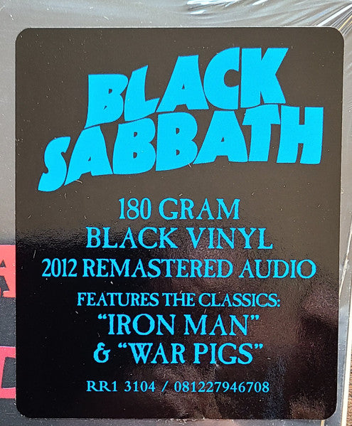 Black Sabbath - Paranoid | 180g Ltd Vinyl LP | 2012 Remaster