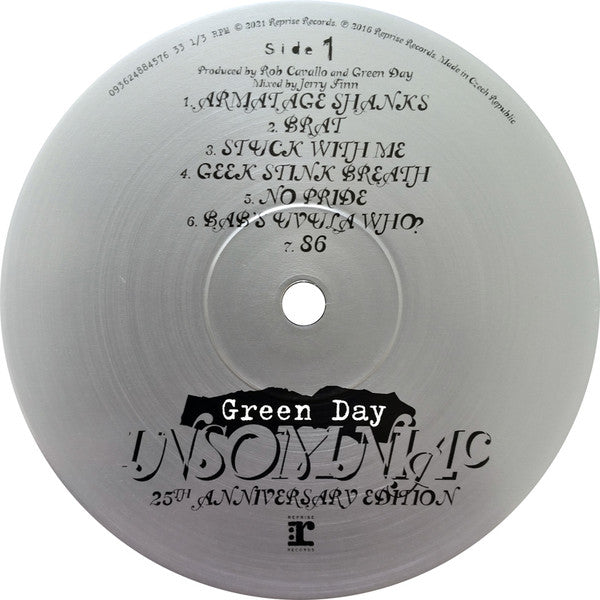Green Day - Insomniac | 25th Anniversary Deluxe 2LP | Remastered + Live Tracks