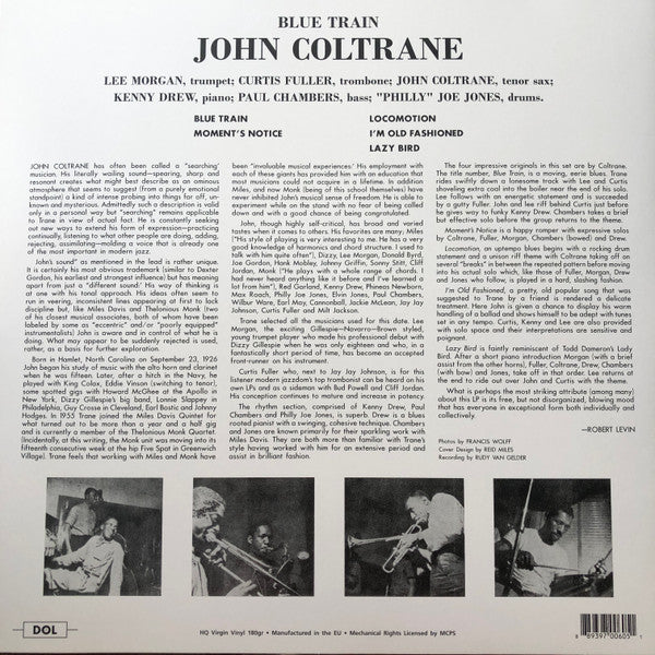 John Coltrane - Blue Train | Blue Vinyl 180g LP