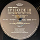 John Williams - Star Wars Revenge of the Sith | 2LP 140g Vinyl | 20th Anniversary