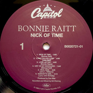 Bonnie Raitt - Nick Of Time | 25th Anniversary 180g Audiophile LP