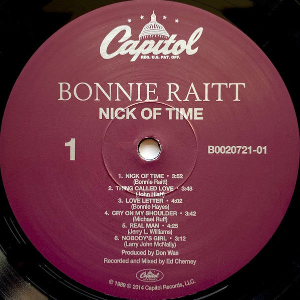 Bonnie Raitt - Nick Of Time | 25th Anniversary 180g Audiophile LP