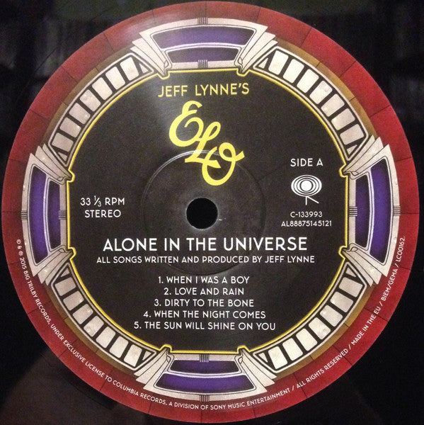 Jeff Lynne's ELO - Alone In The Universe | 180g Vinyl LP | Platinum Album