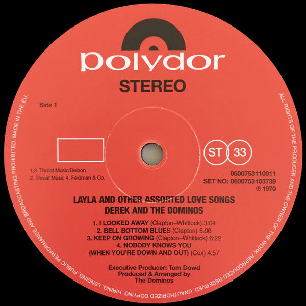Derek & The Dominos – Layla And Other Assorted Love Songs - 2LP